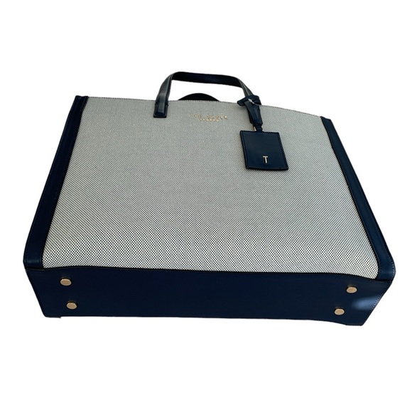 💝💝💝 Ted Baker London Grey Canvas Grace Large Tote Bag 💝💝💝 - Picture 3 of 11